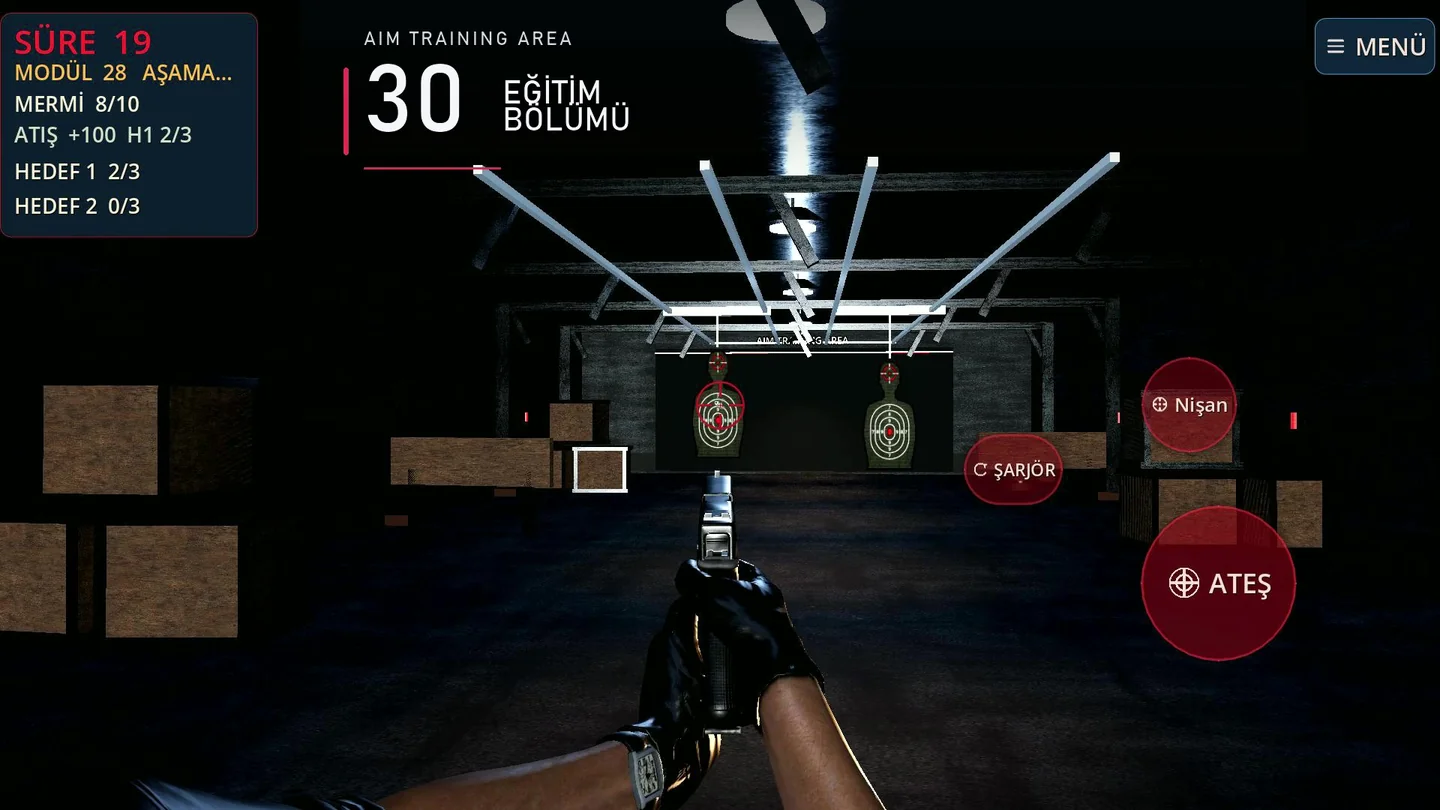 Aim Training Area oyun içi tanıtım görüntüsü